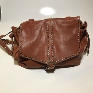 Leather Purse with gorgeous grommet detail